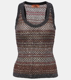 Missoni Striped sequined tank top