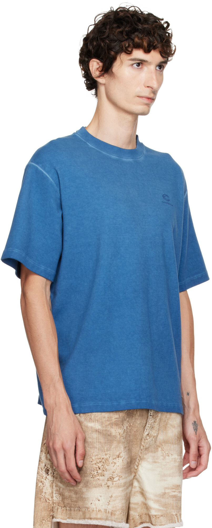 CAMPERLAB Blue Logo Boxy T-shirt
