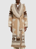 ALANUI - Icon Jacquard Knit Wool Long Coat