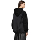 Juun.J Black Paneled Hoodie