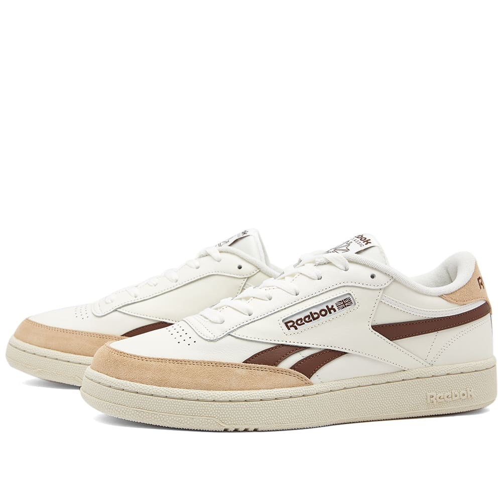 Reebok Men s Club C Revenge Sneakers in Chalk Brush Brown Sahara