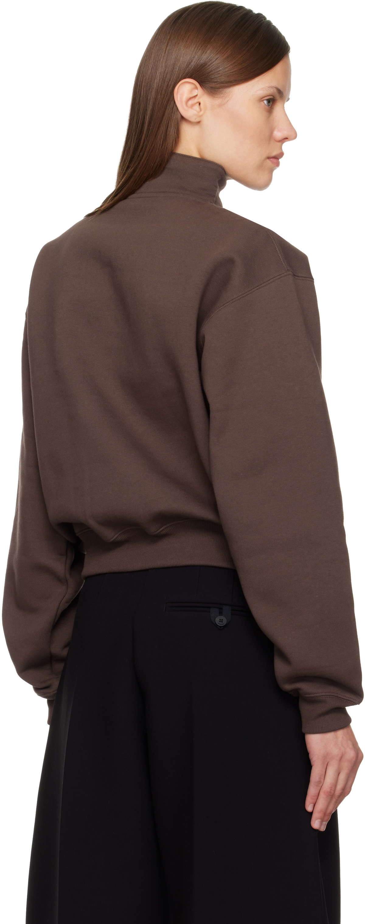 JACQUEMUS Brown 'Le Camionneur Gros Grain' Sweatshirt