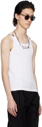 Jean Paul Gaultier White 'The Straps' Tank Top
