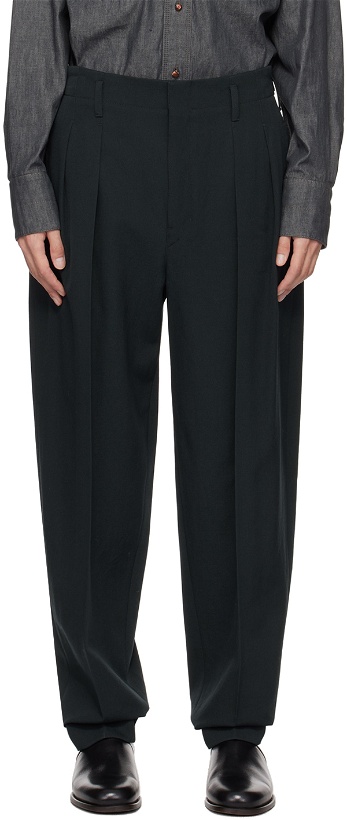 Photo: LEMAIRE Navy Tapered Trousers