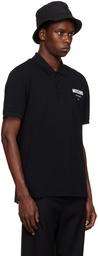 Moschino Black Print Polo