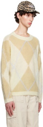 GANNI Beige O-Neck Sweater