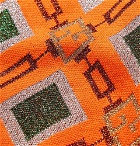 Gucci - Wool-Blend Jacquard Rollneck Sweater - Men - Orange