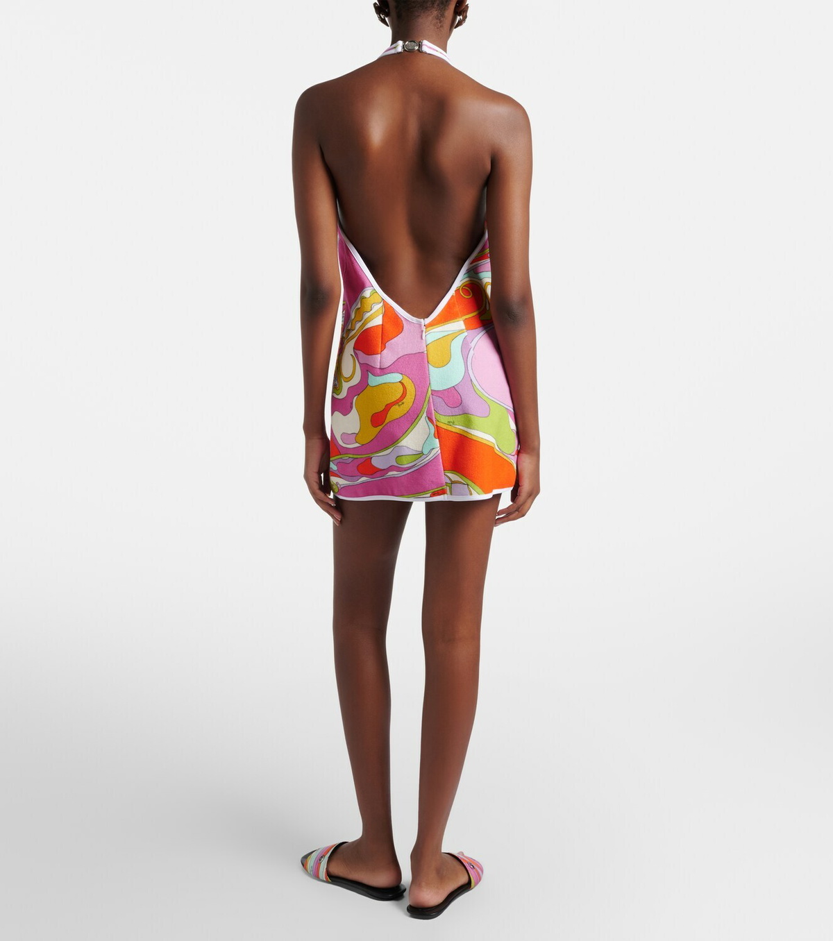 Pucci Orchidee cotton-blend terry minidress