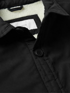 Onia - Faux Shearling-Lined Cotton-Blend Shirt Jacket - Black