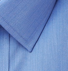 CHARVET - Blue Cotton-Poplin Shirt - Blue