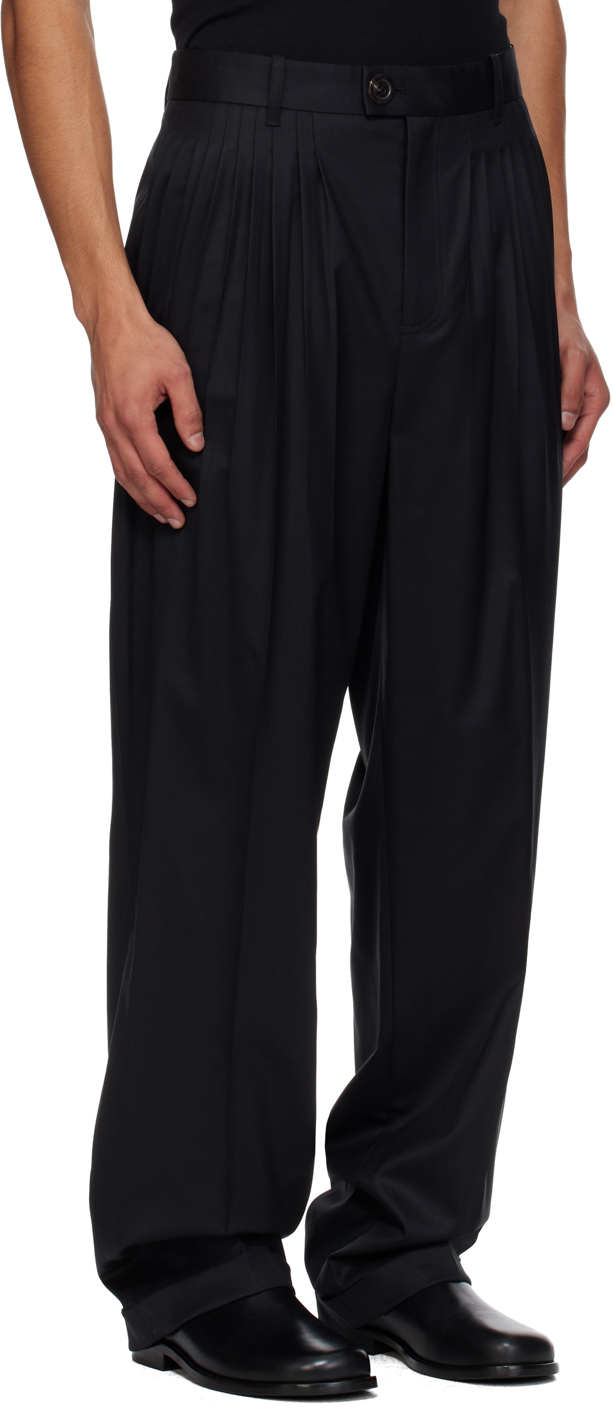 Peter Do Black Jade Trousers