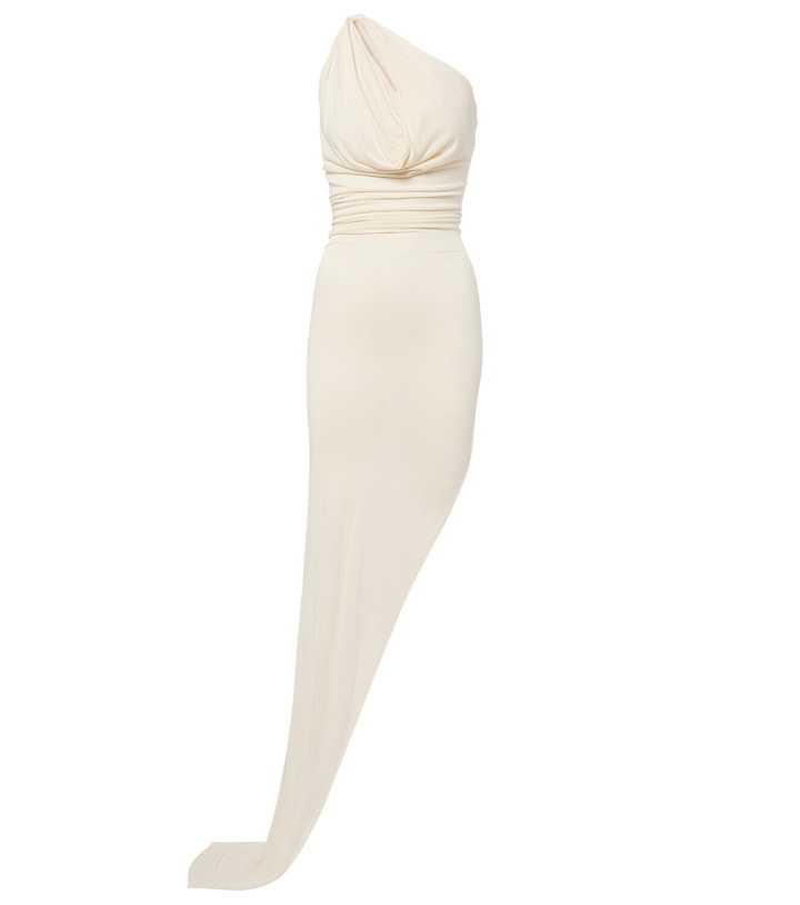 Photo: Rick Owens Aaliyah asymmetric draped gown