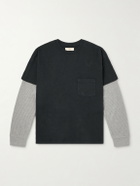 Cherry Los Angeles - Waffle-Trim Cotton-Jersey T-Shirt - Black