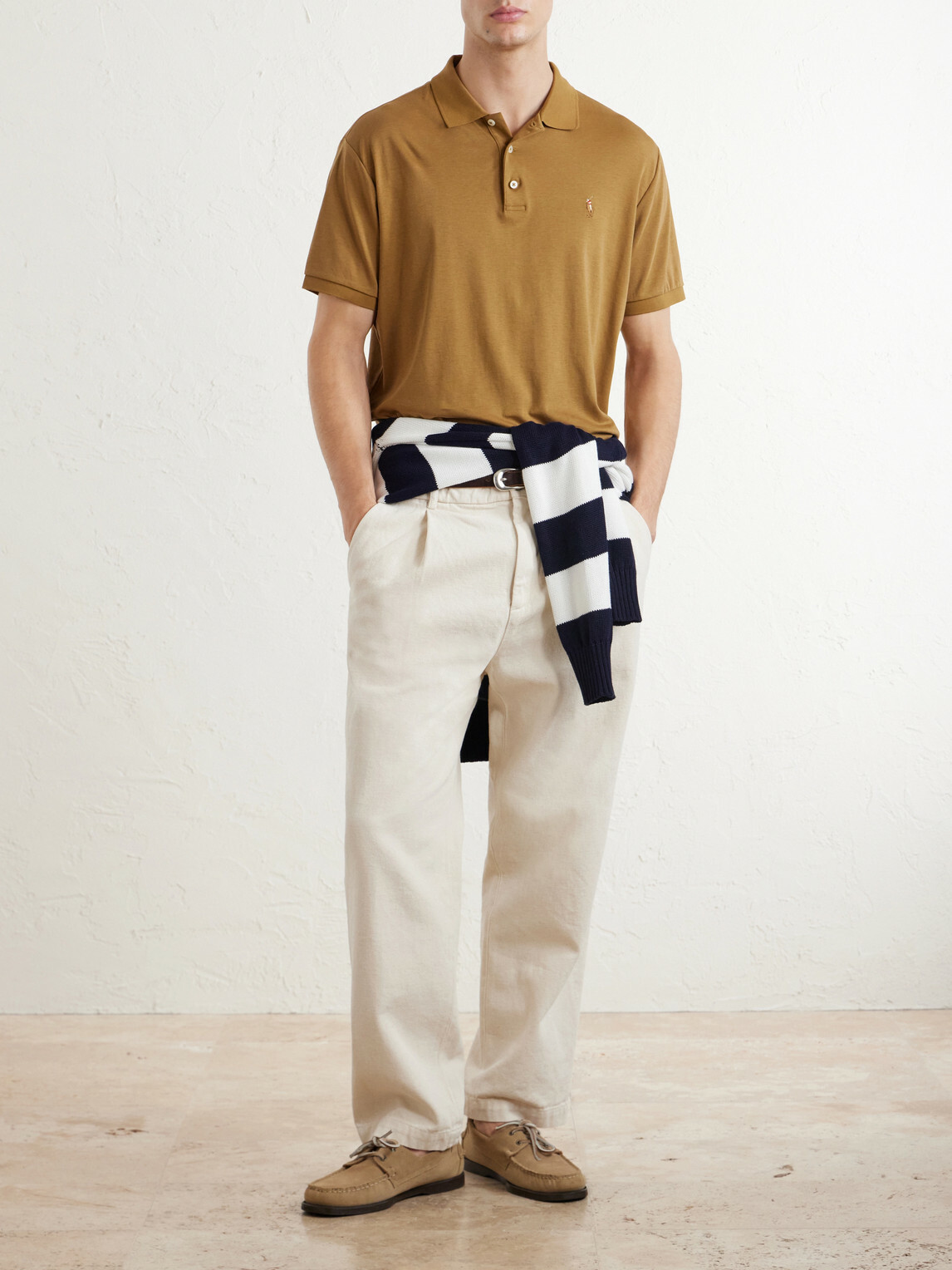 Polo Ralph Lauren - Logo-Embroidered Cotton-Jersey Polo Shirt - Brown