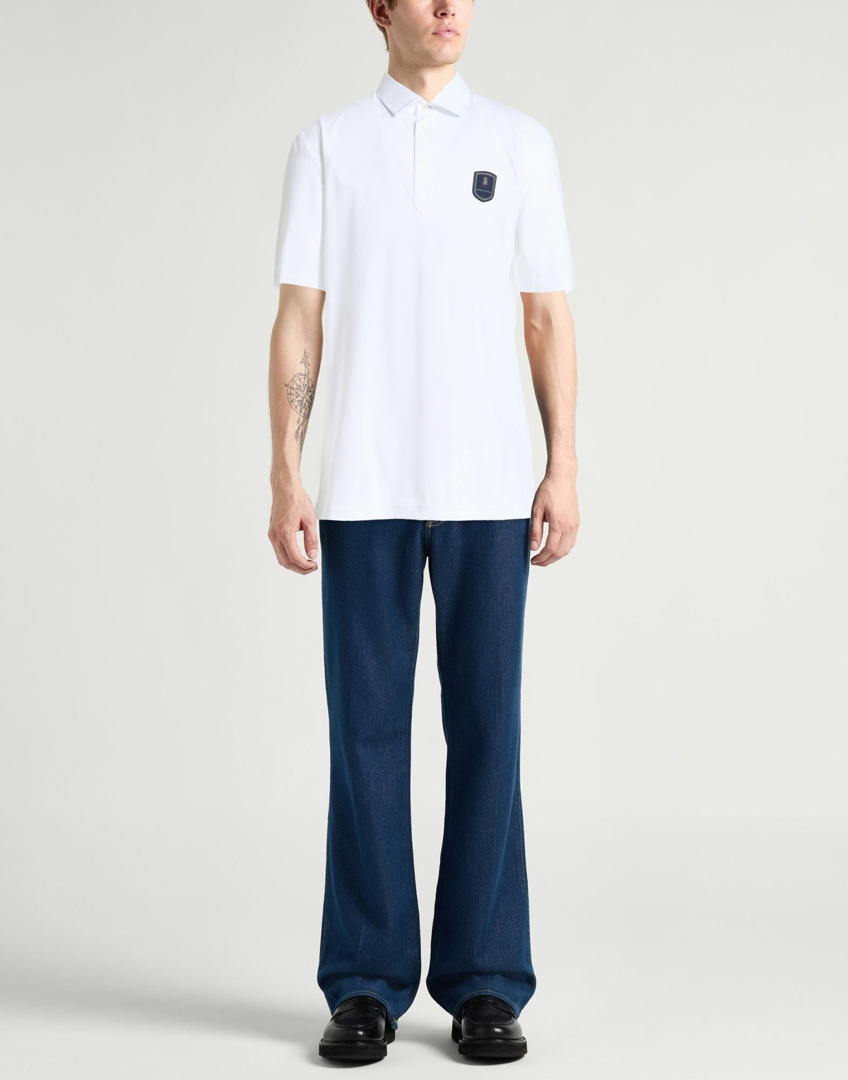 Brunello Cucinelli Mens Polo shirt in White