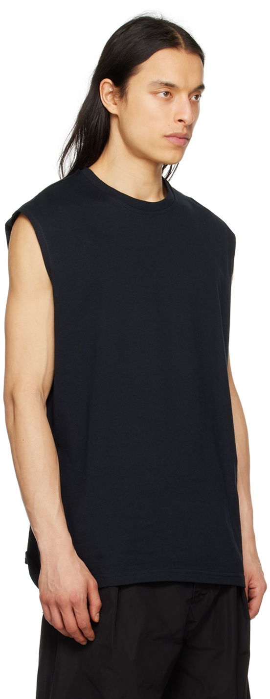 Lownn Black Crewneck Tank Top