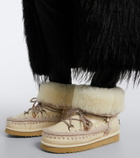 Mou 24 shearling-lined leather ankle boots
