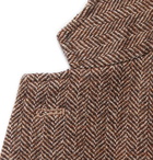 Barena - Brown Slim-Fit Unstructured Herringbone Virgin Wool-Blend Blazer - Brown