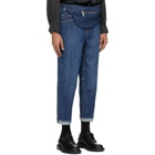 Neil Barrett Indigo Vintage Wide Jeans