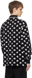 Dolce & Gabbana Black Monogram Polo