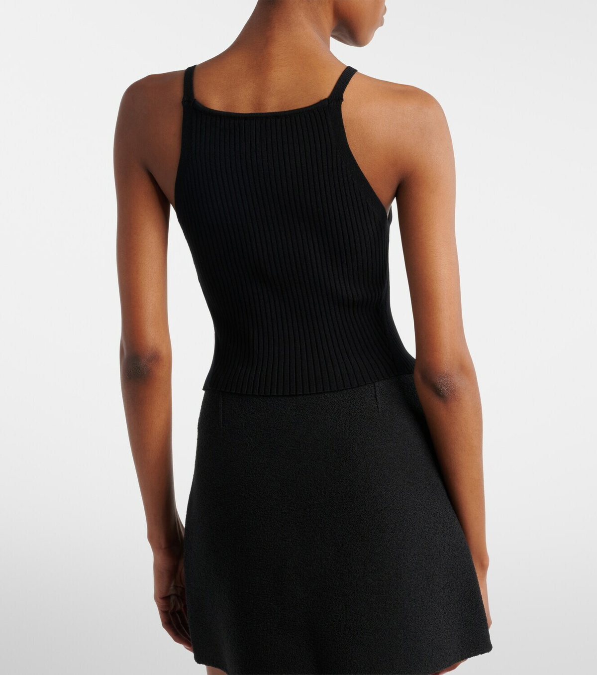 Courrèges Ribbed-knit tank top