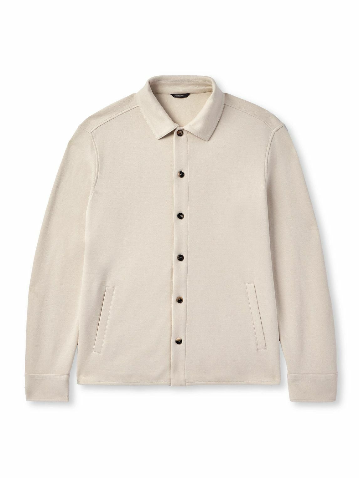 Loro Piana - Cotton, Silk and Cashmere-Blend Overshirt - Neutrals