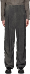 DEVOA Gray Twist Trousers