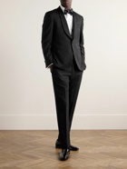 Canali - Satin-Trimmed Wool and Mohair-Blend Tuxedo Jacket - Black