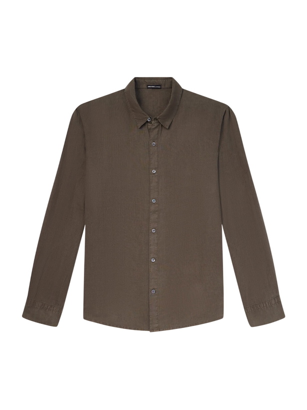 Photo: James Perse - Garment-Dyed Linen Shirt - Green