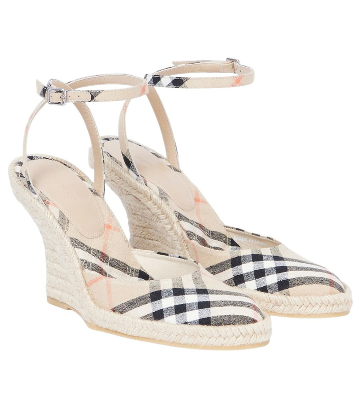 Photo: Burberry LF Mews 90 espadrille wedges