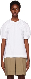 3.1 Phillip Lim White Puff Sleeve T-Shirt