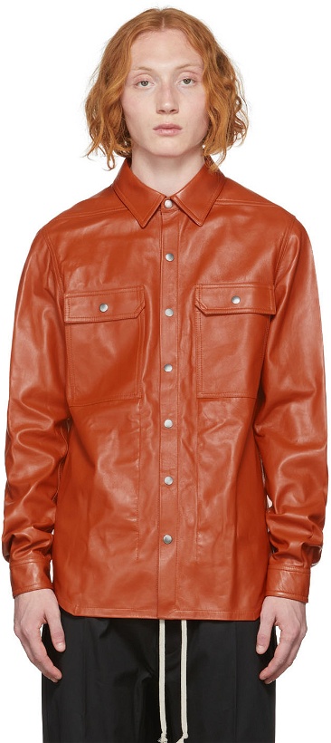 Photo: Rick Owens Orange Leather Jacket