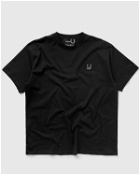 Fred Perry X Raf Simons Oversized Printed T Shirt Black - Mens - Shortsleeves