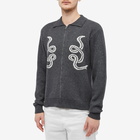 Heresy Men's Wyrm Knit Shirt in Charcoal