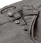 TOM FORD - Slim-Fit Selvedge Denim Jeans - Gray