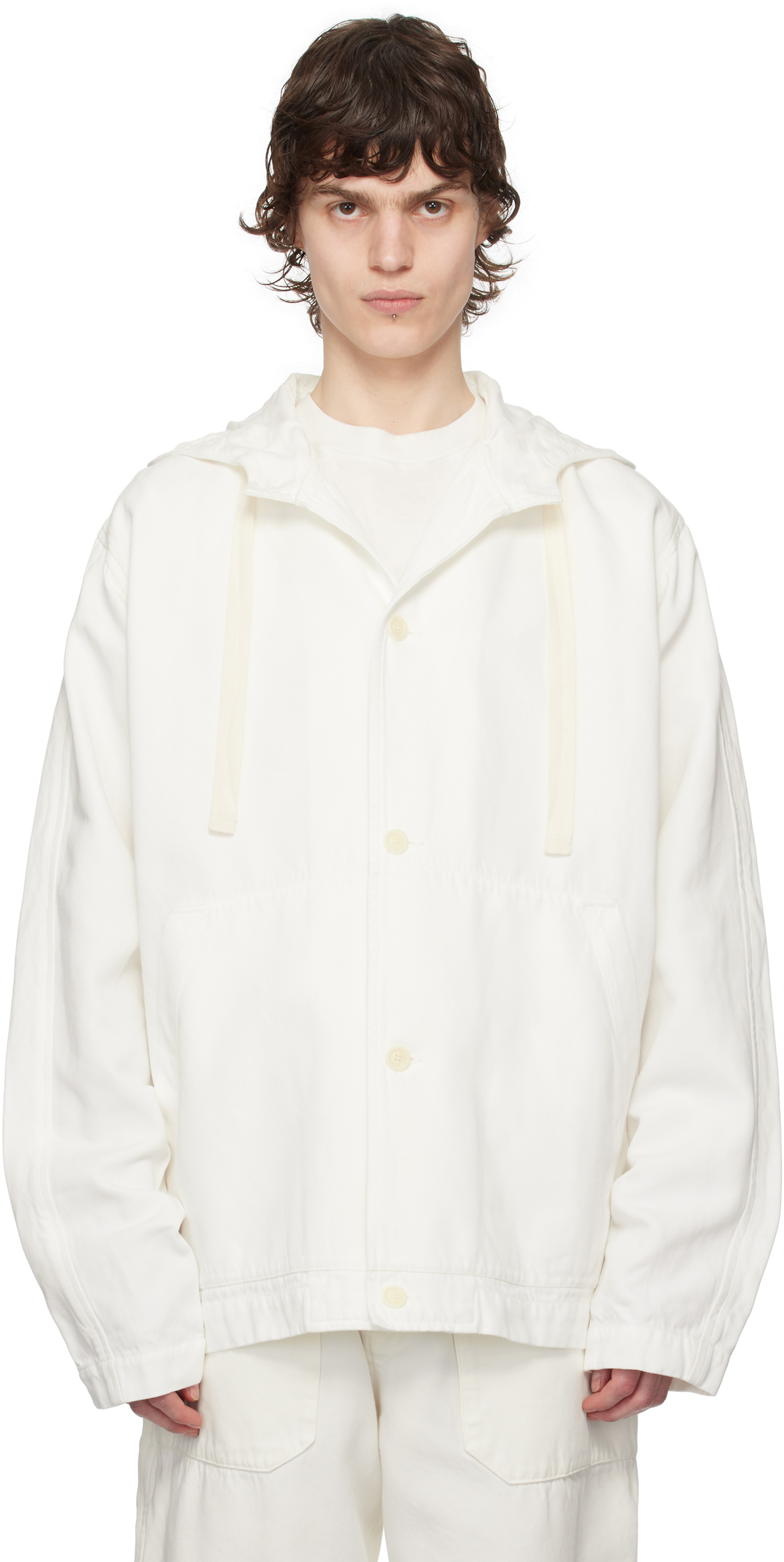 CASEY CASEY Off-White Worker Hoodie