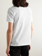 Stone Island - Logo-Appliquéd Stretch-Cotton Piqué Polo Shirt - White