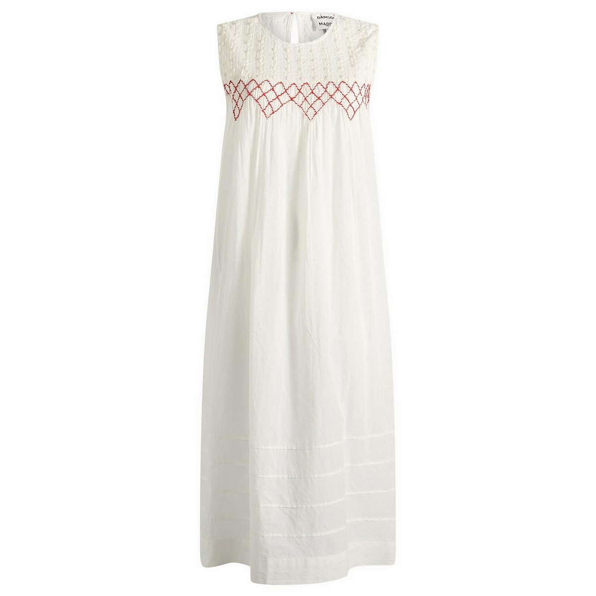 Damson Madder Women's Ambrose Midi Night Dress in White