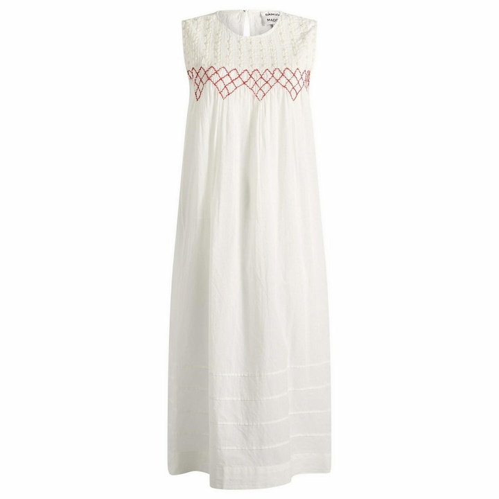 Photo: Damson Madder Women's Ambrose Midi Night Dress in White