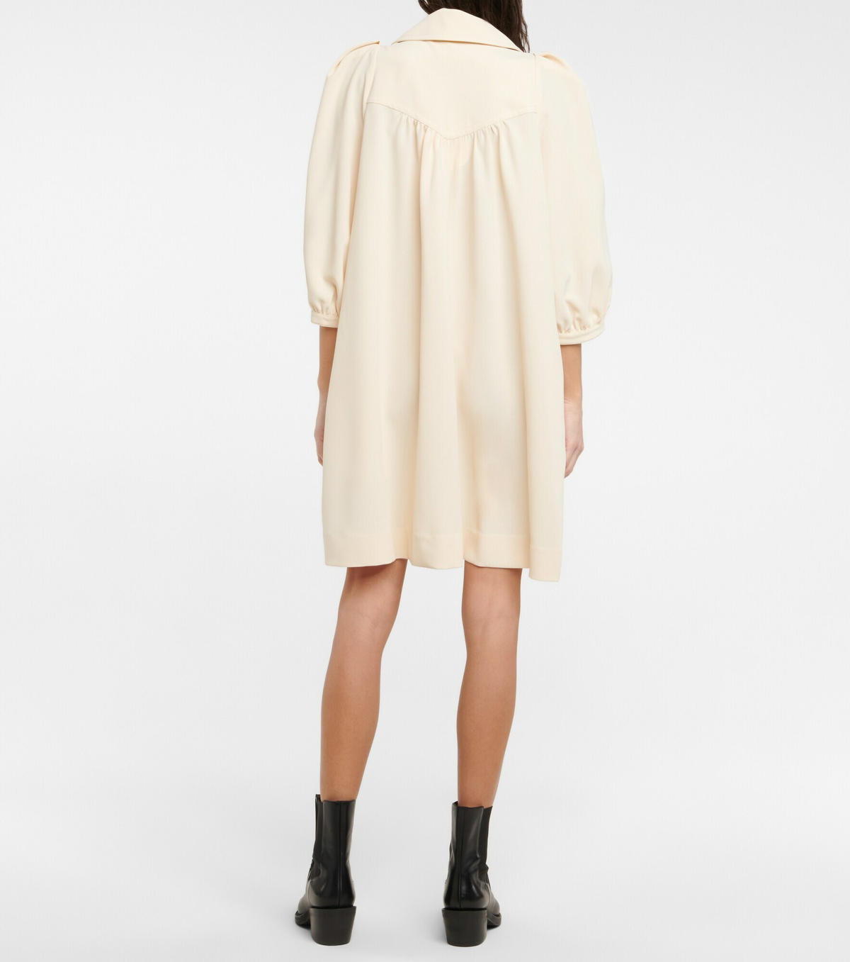 See By Chloe - Lace-up crêpe minidress