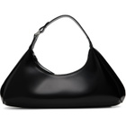 BY FAR Black Amberette Semi Patent Leather Bag