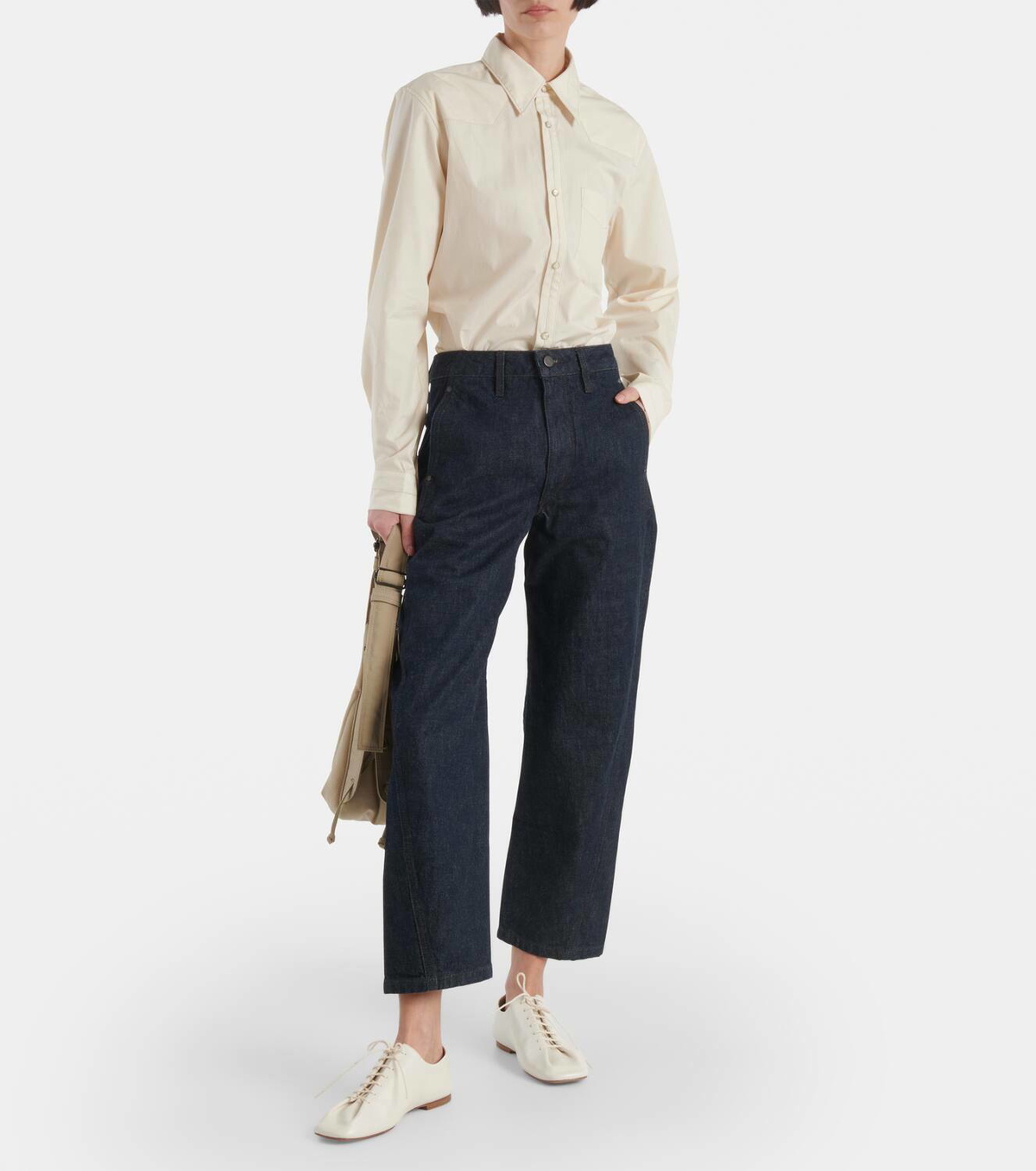 Lemaire Twisted high-rise straight jeans Lemaire