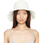 TOTEME White Woven Sun Beach Hat