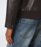 Yves Salomon Leather blouson jacket