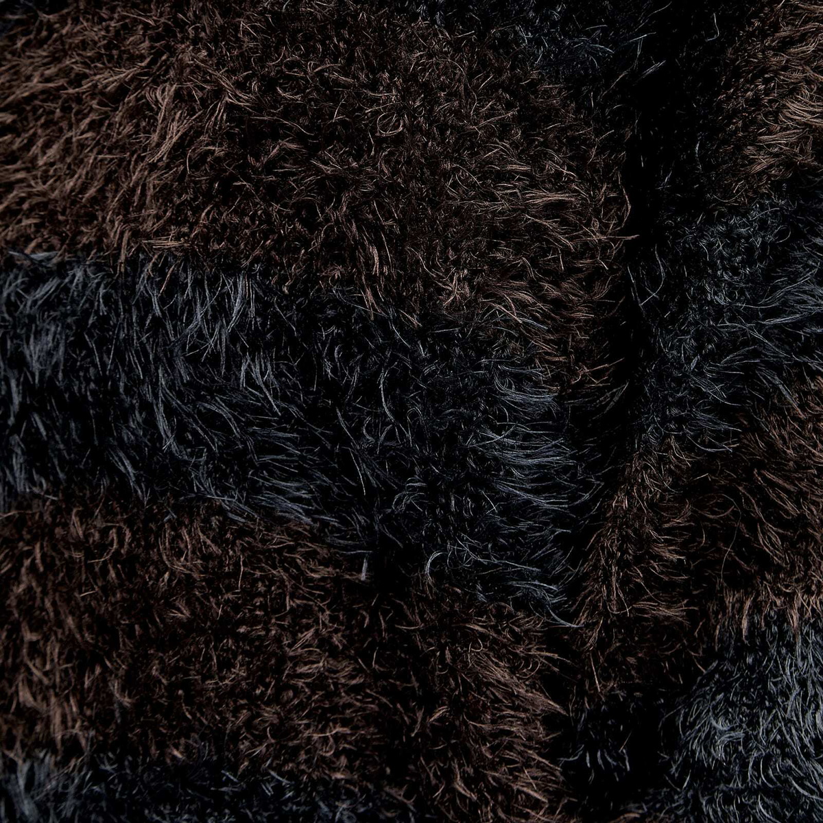 Mastermind Japan Men's Micorfibre Stripe Knit in Black/Brown