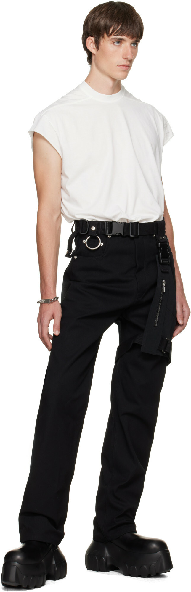 Rick Owens Black Tower Holster Cargo Pants