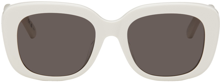 Photo: Balenciaga White Square Sunglasses
