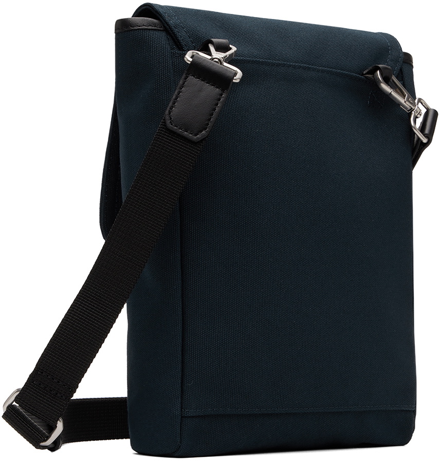 PS by Paul Smith Navy Broad Stripe Zebra Messenger Bag