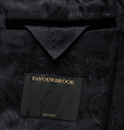 Favourbrook - Fawn Slim-Fit Grosgrain-Trimmed Cotton-Velvet Tuxedo Jacket - Blue