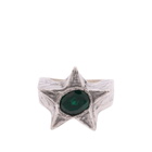 TwoJeys Men's Bomba Ring in Silver/Green